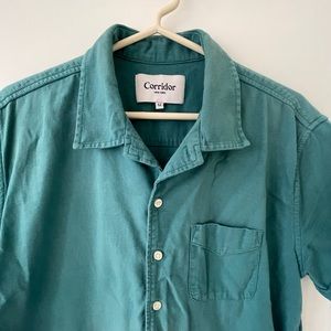 Corridor Brittany Blue Button Front Polo M
